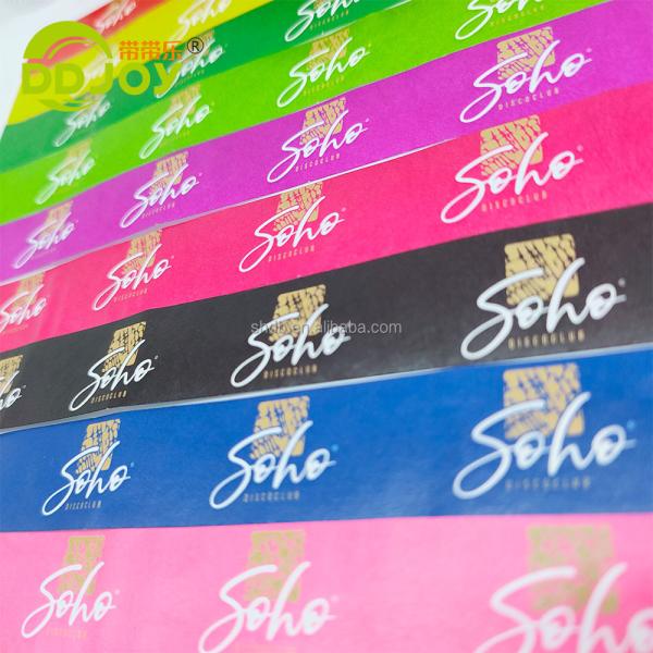Tyvek Paper Bracelets for Custom Design Stock of Dinosaurs Rabbits Balloons and More