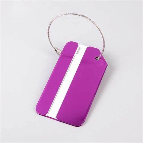 Aluminum Round Stainless Steel Metal Card Personalized for Airplane Luggage