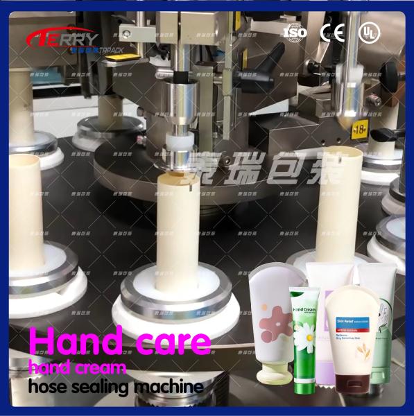 Aluminum And Composite Tube Gel Cosmetic Cream Filling Machine 60-100 Bottles/Min