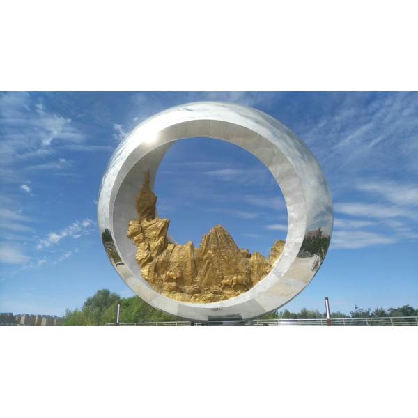 Exhibition mirror polish stainless steel sculptures ,customized metal statue,Stainless steel sculpture supplier