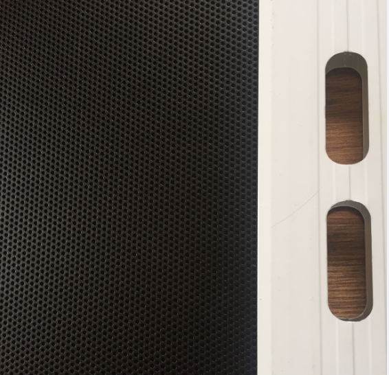 Black Metal Mesh Sheet , Round Hole 2.0 Mm  Aluminum Punched Aluminum Sheet