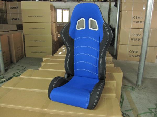 Cloth Fabric Material Sport Racing Seats Fully Reclinable / Auto Car Seats