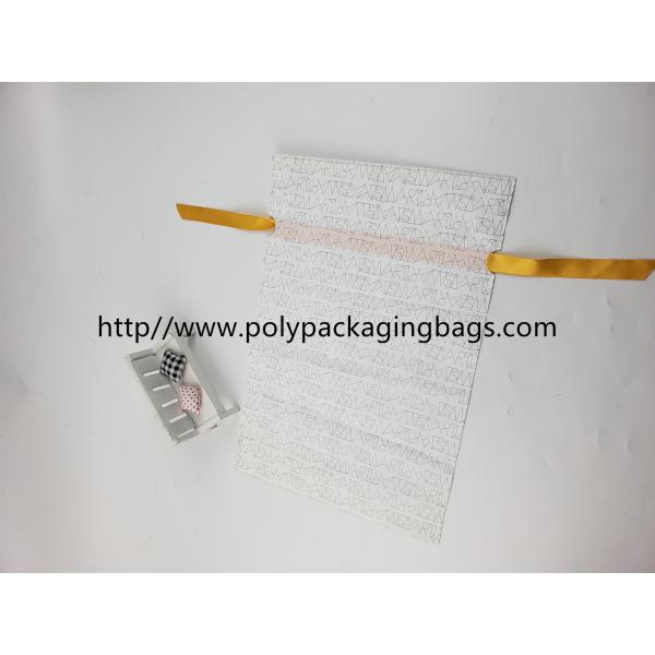 Classic Drawstring Plastic Bags With Ribbon For Christmas Gift / Christmas Present / Toy