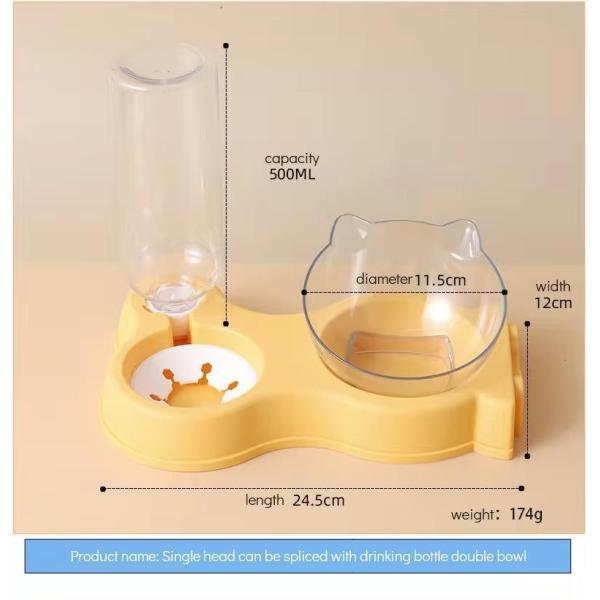 Pet Food Water Elevated Feeding Bowl with Raised Stand Customization Customized Request