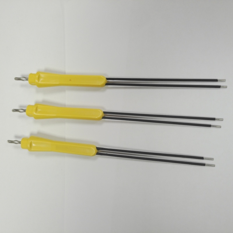 304 Stainless Steel Bipolar Needle Electrode Plastic Slip Resistant