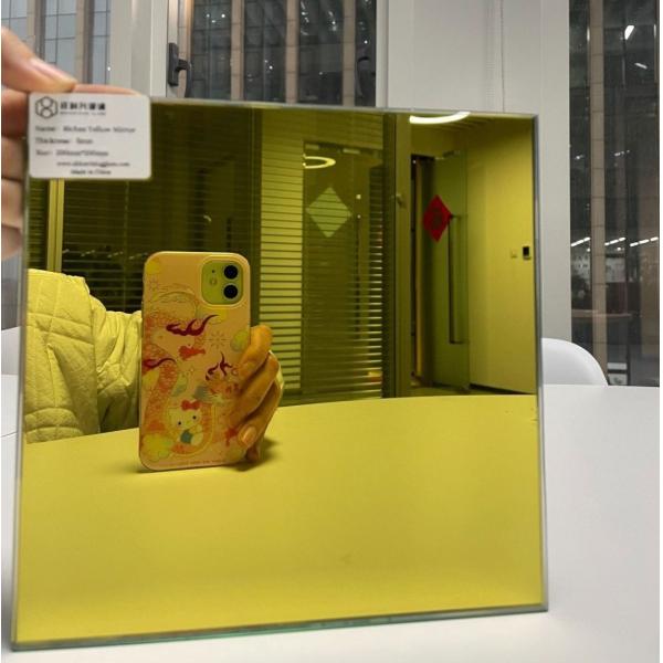 Living Room 6mm Color Wall Mirror Glass Per Square Meter 5 Years After-sales Service