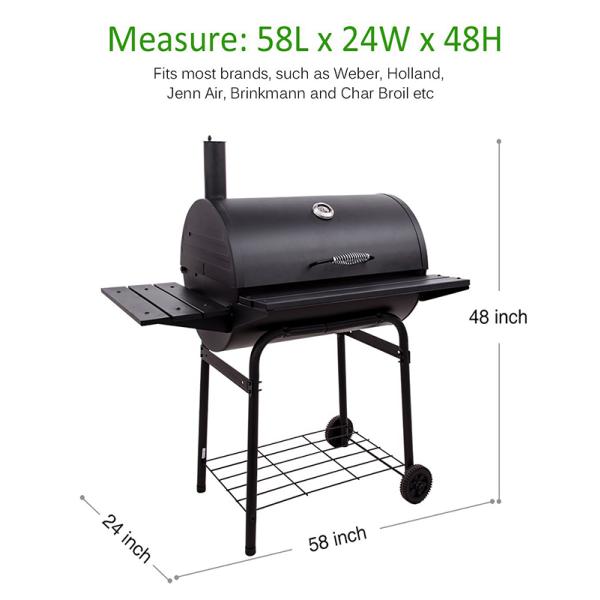 Washable Custom BBQ Covers Durable Polyester Material UV Resistant