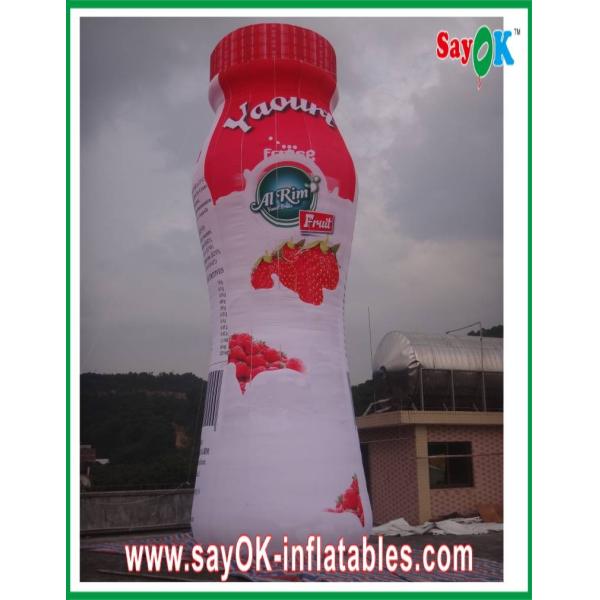 Бутылка югурта пожаробезопасного брезента PVC раздувная для кампании Adversting