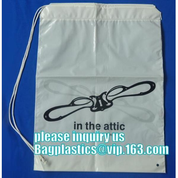 biodegradable Factory Direct High Quality Drawstring Pouch Custom Printed Draw String Laundry Clothing Packaging Courier