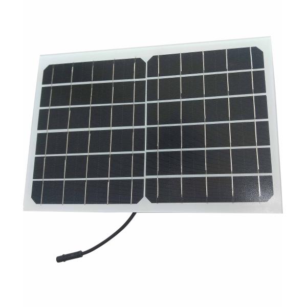 A Grade Small Flexible Solar Panels Glass Laminated 6V 10W Waterproof Long Lifespan