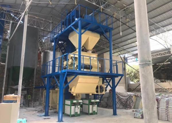Semi Automatic Tile Adhesive Machine Wall Tile Grout Plant Computer Control