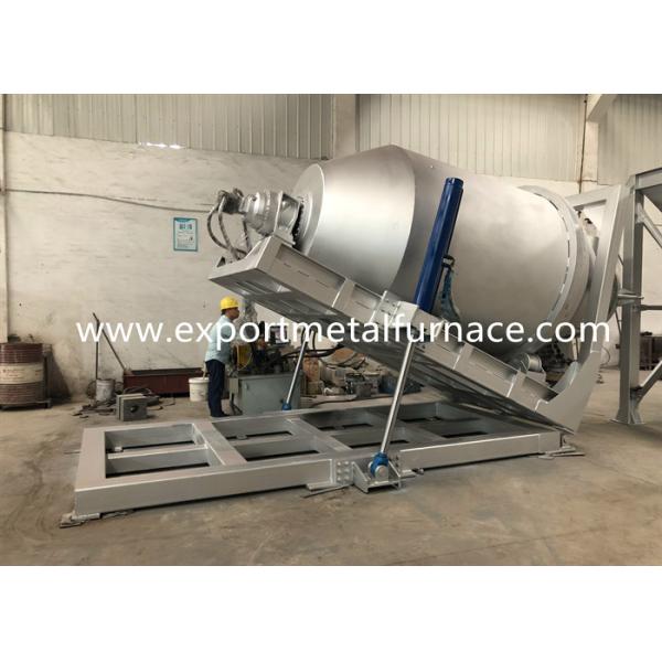 печь руководства 2000Kg плавя опрокидывая алюминиевый плавя тигель
