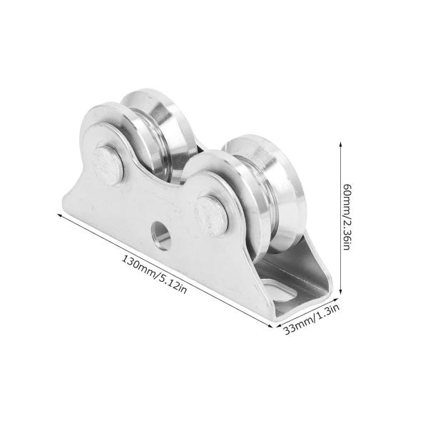 Stainless Steel V Shaped Double Bearing Caster Gate Wheel for ZINC Sliding Gates