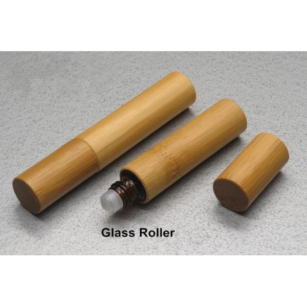 Bamboo Wooden Roller Ball Bottles , Child Proof Oil Roller Bottles 10ml