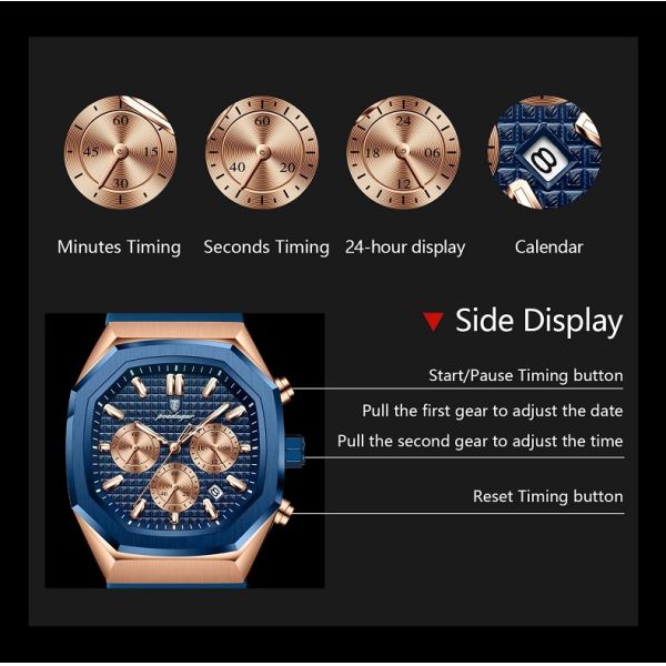 Waterproof Men's Quartz Watch · Silicone Strap | Luminous Dial - Direct from Chinese Manufacturer