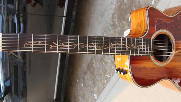 Top Quality koa wood cutaway acoustic electric guitar K24 model best guitars