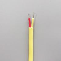 1.29mm*2 K Type Thermocouple Compensation Cable With Yellow Fiberglass Insulation