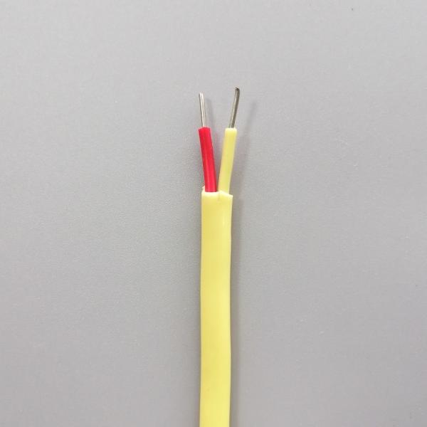 1.29mm*2 K Type Thermocouple Compensation Cable With Yellow Fiberglass Insulation