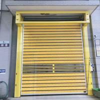 Contrôle PLC de porte en spirale en aluminium transparent à grande vitesse, parfaite combinaison de sécurité et d'efficacité