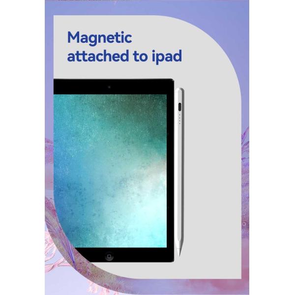 Карандаш грифеля серебряного/белого изготовленного на заказ цвета активный совместимый с Ipad