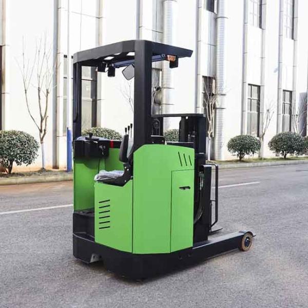 CQDE15 48V 1.5T Electric Reach Truck 1500kg Seat Type Triplex 3m-12m Mast