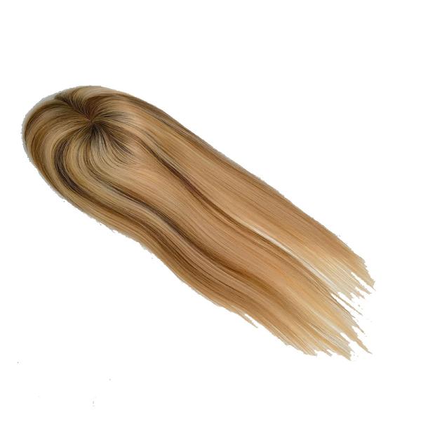 6 by 8 Double Mono Long Hair Toupee Replacement System for Wedding Bridal Women Human Hair