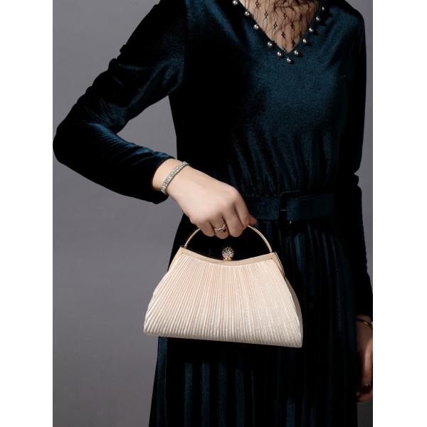 EUROPA Y LOS EEUU RETRO COLOR sólido anillo de mano recubierto moda cerradura cerrada bolsa de comedor cadena bolsa de cuerpo cruzado