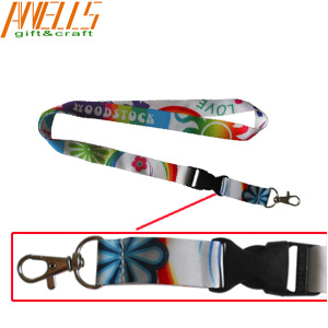 Cool Lanyard Plastic Holder Washable Breakaway Silkscreen Printing