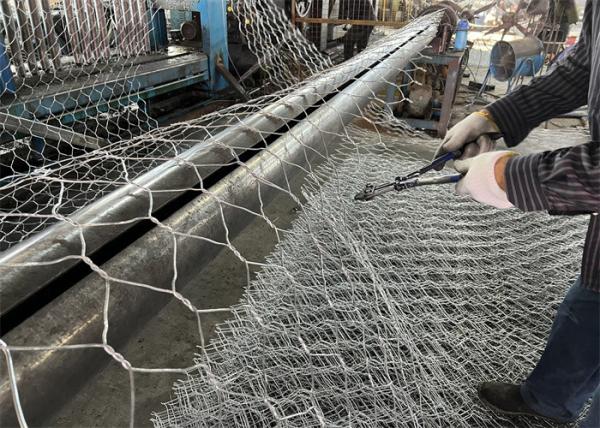 80mm*100mm Mental 4mm Gabion Baskets Soluciones de malla de apertura Bv Certificación