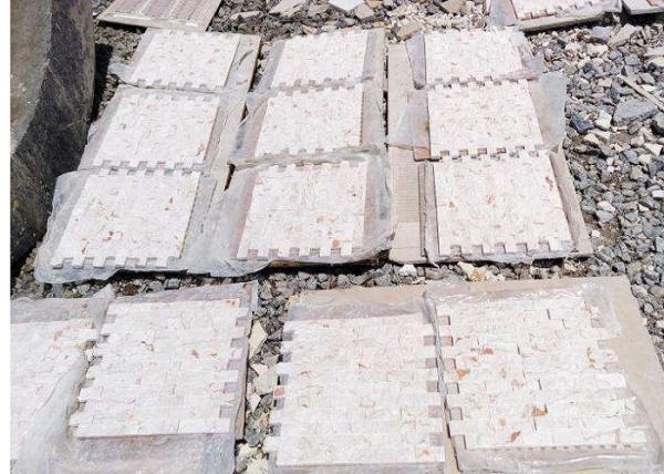 Telha de mosaico de mármore de superfície lustrada tamanho de 305mm * de 305mm * de 10mm/Customed