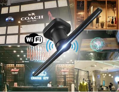 New Tech Advertising Spinning Hologram Projector For Street Stores / Supermarket