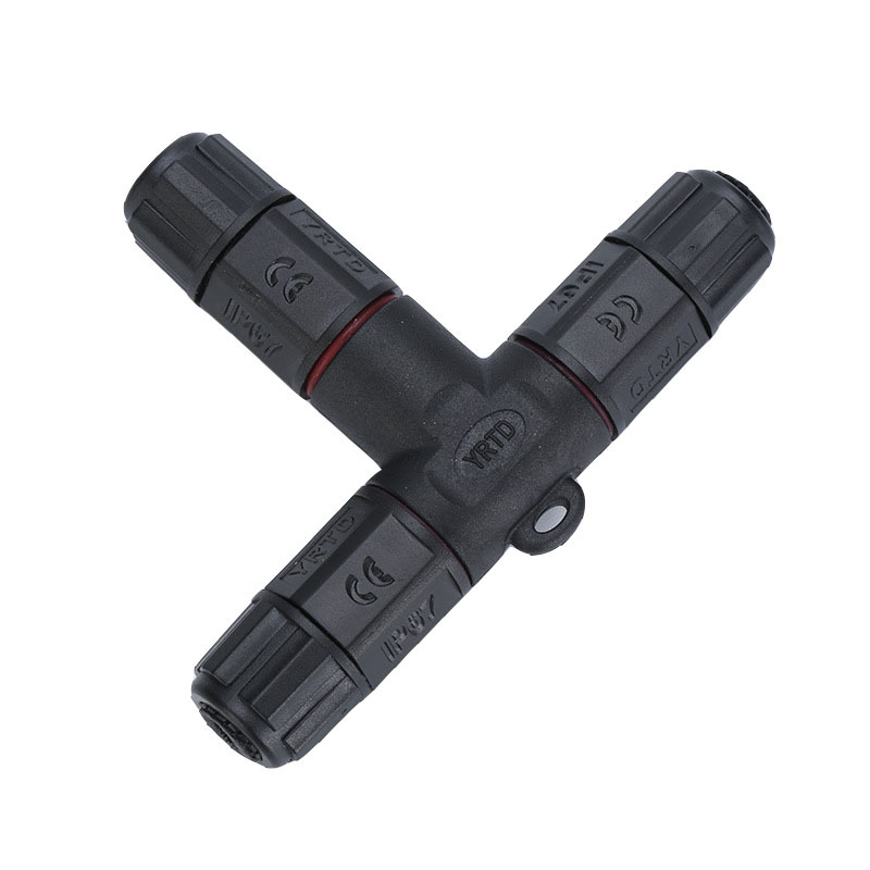 3 Way Electrical IP68 Waterproof Circular Connectors 3 Pin Fast Connect 250V 24A