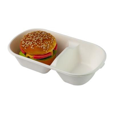 Polpa descartável da cana-de-açúcar de Eco da cutelaria biodegradável do recipiente de alimento do bagaço da cana-de-açúcar