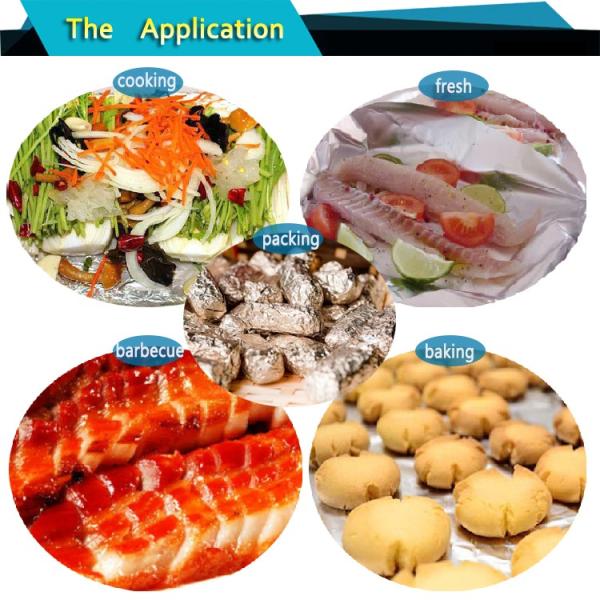 Alloy 8011 / 1235 Household Aluminium Foil  Used For Kitchen / BBQ Thickness 9-23 Mic