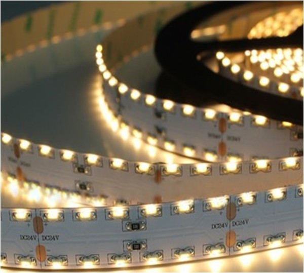240 LEDs/m Double Rows Dual Side Emitting 24V LED Stip Light- Double Row LED Tape Light 1 Chip SMD LED 335