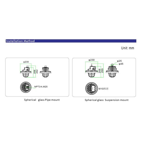 40-70W Explosion Proof Flood Light Fixtures For Oil And Gas Exploration