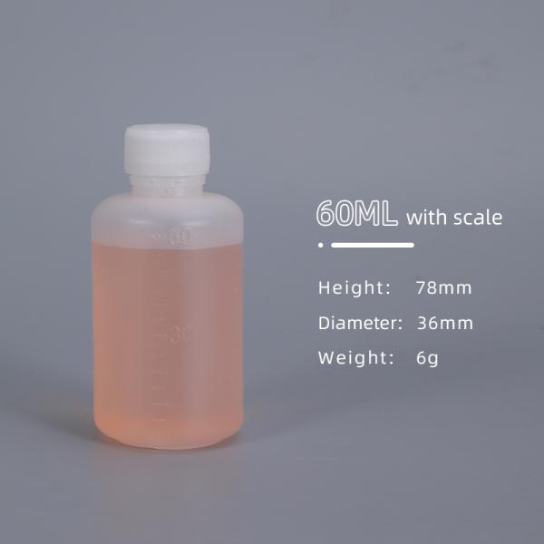 Tipo de sellado Botella de reactivo Hdpe de plástico para análisis de laboratorio