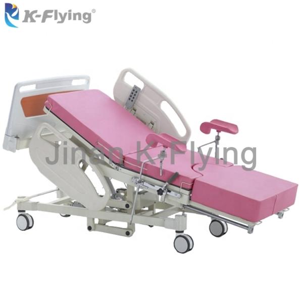 Lit électrique soignant électrique de la livraison de lit de gynécologie obstétrique en acier portative