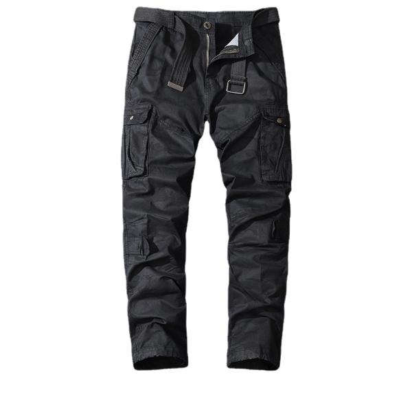 Men's Multi-Pocket Camouflage Overalls in Pure Cotton with Mid Waist and Straight Fit