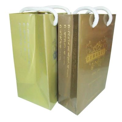 Service d'impression de papier fait sur commande de sac de transporteur d'achats dans la couleur de CMYK et de PMS