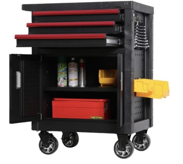 Portable Iron 10x23x50cm Mobile Tool Storage Cabinet