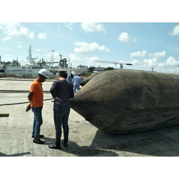 6 Layers Marine Rubber Airbag Boat Lift Bags For Indonesian Shipyards