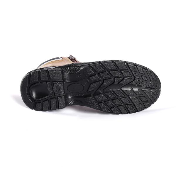 Experience Superior Protection Genuine Leather Upper Air Mesh Lining Steel Toe Shoes