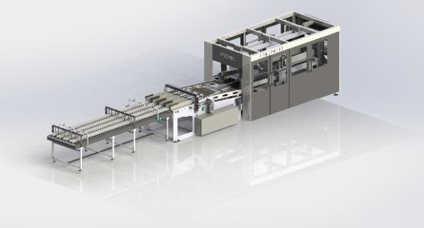 Automatic bath tissue paper roll bundle packing machine