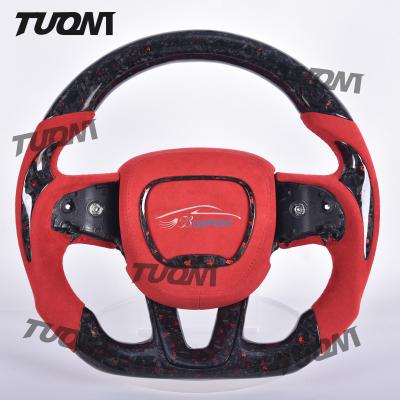 Custom Dodge Carbon Fiber Leather Steering Wheel Tailored Fit for All Popular Models