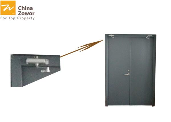 A decoração alta galvanizou portas dobro comerciais revestidas da proteção contra incêndios do PVC/o pó de aço 76 x 82