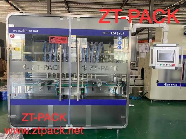 304 máquina de engarrafamento totalmente automático de aço inoxidável do emoliente 1-5L da lavanderia