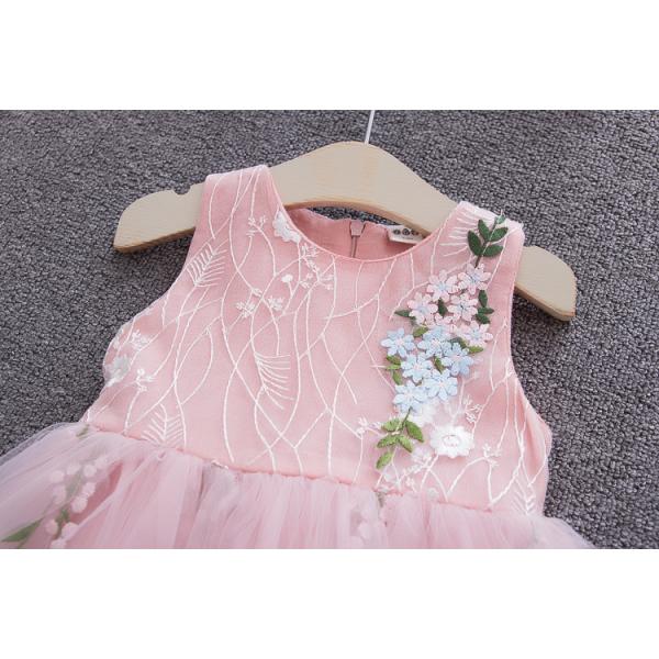 Pink Princess 100CM Children'S Dress Clothing Costume Breathable Small Flower