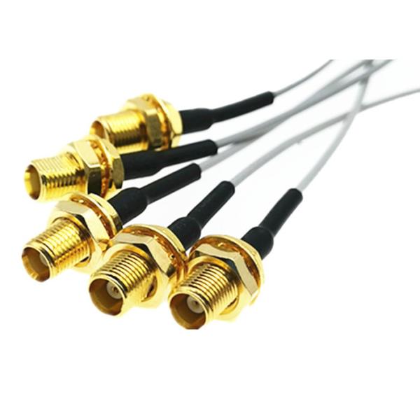 МКС тип женский прямо к типу женщине УФЛ ИПЭС для сборки кабеля отрезка провода 1.13мм коаксиальной