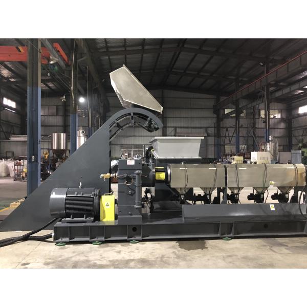 Plastic Recycling Single Screw Extrusion Line With Water Ring Pelletizing System